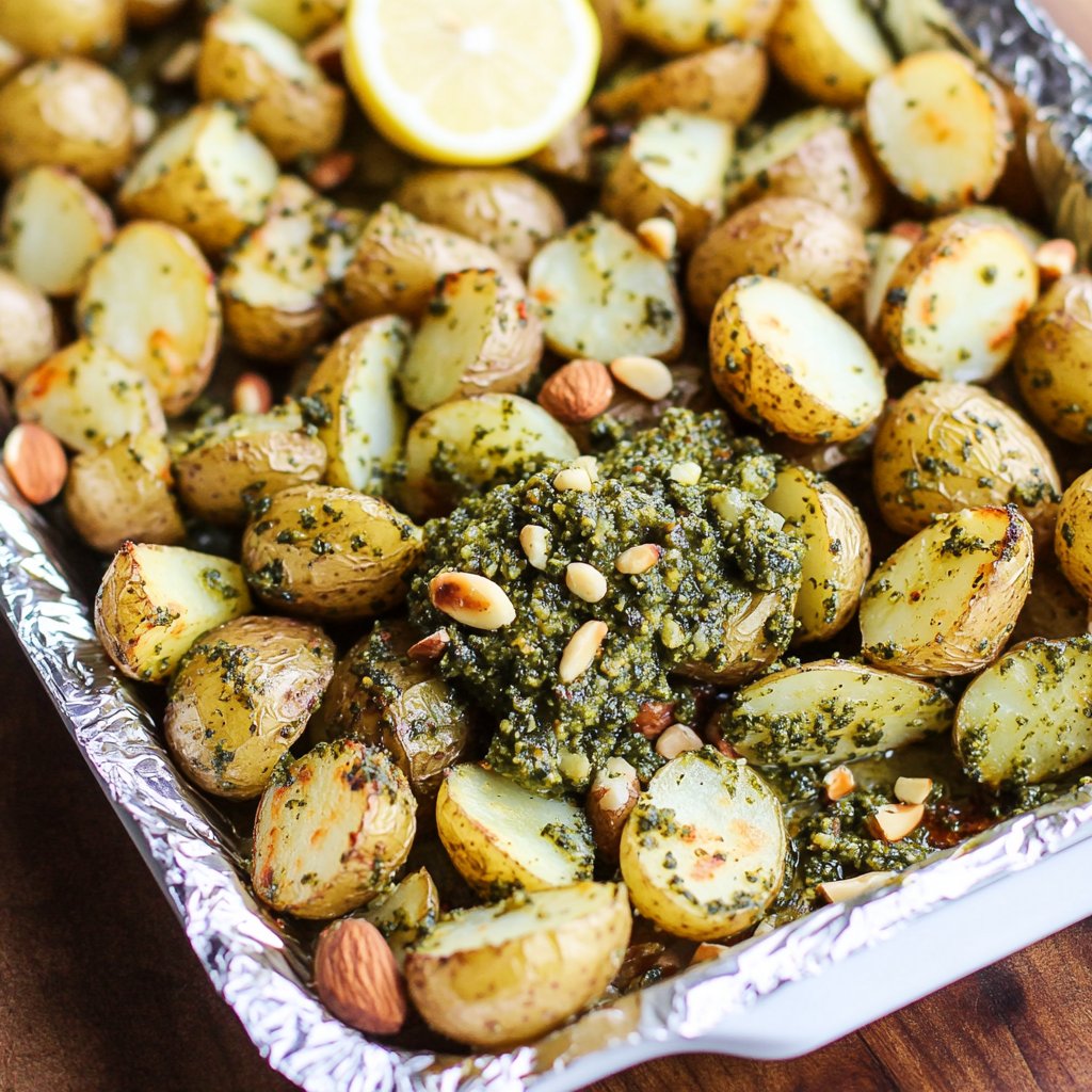 Pesto Roasted Potatoes Recipe: A Flavorful Side Dish