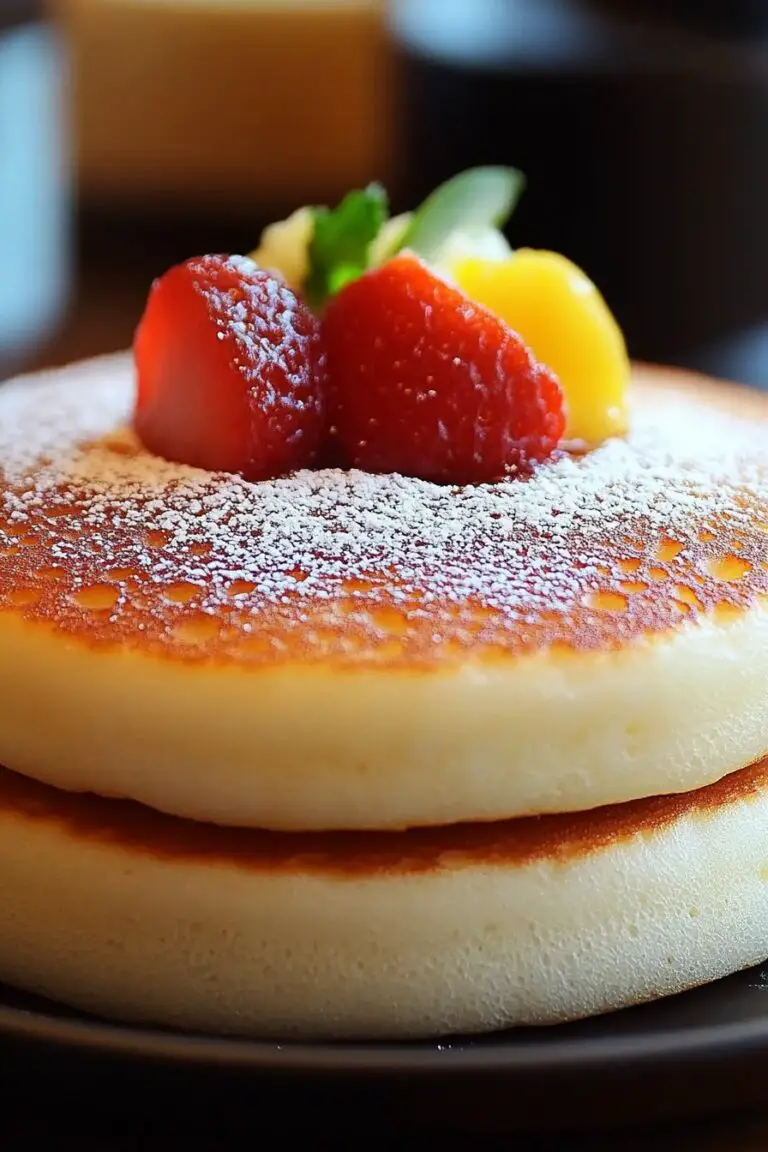 Fluffy Japanese Soufflé Pancakes Recipe