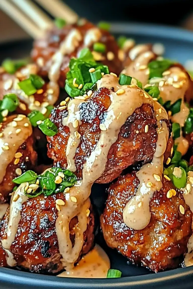 Tender Korean BBQ Meatballs with Spicy Mayo Dip