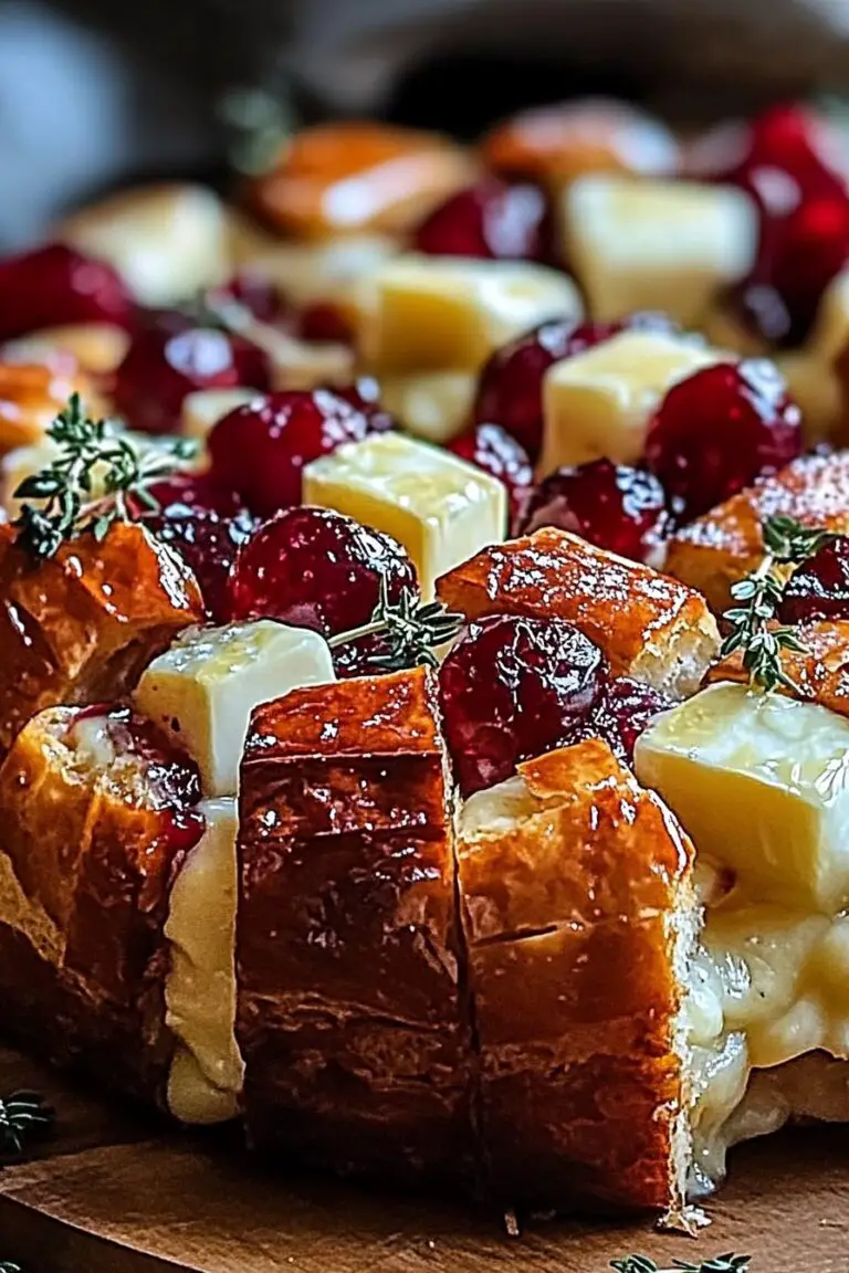 Cranberry Brie Sourdough Pull-Apart Bread Recipe