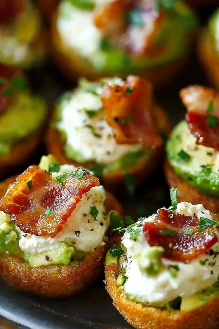Cream Cheese Avocado Bacon Bites Recipe