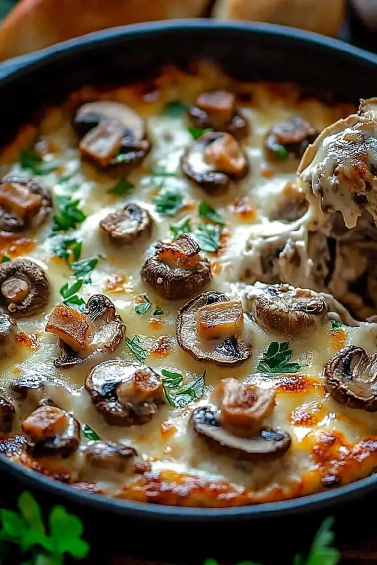 Delicious Stuffed Mushroom Dip Recipe