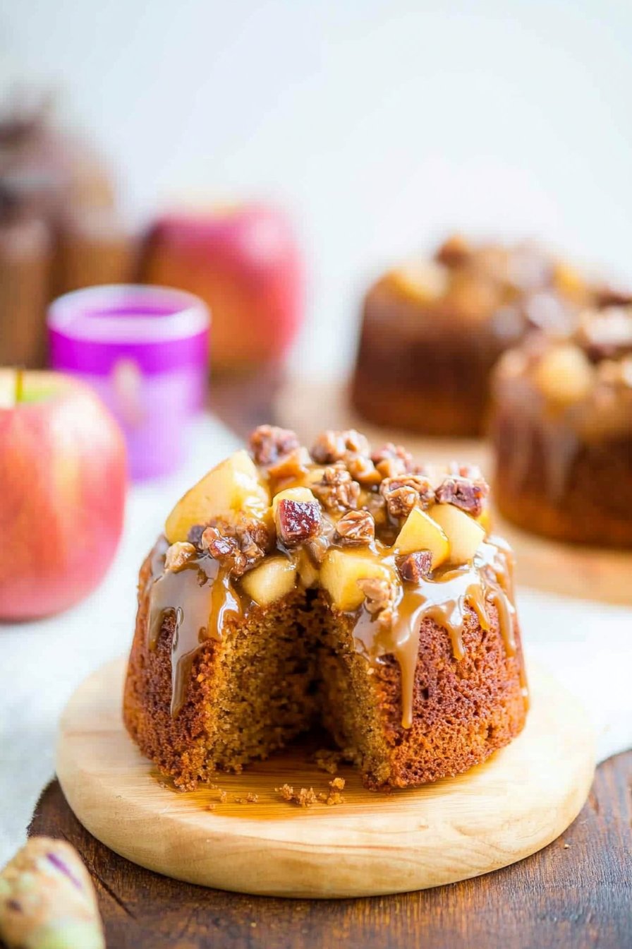 Caramel Apple Paleo Cake
