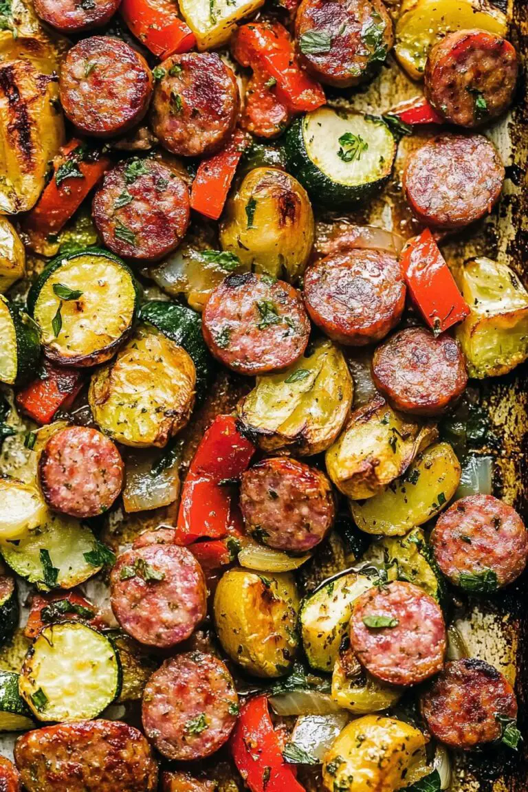 Sheet Pan Sausage and Veggies