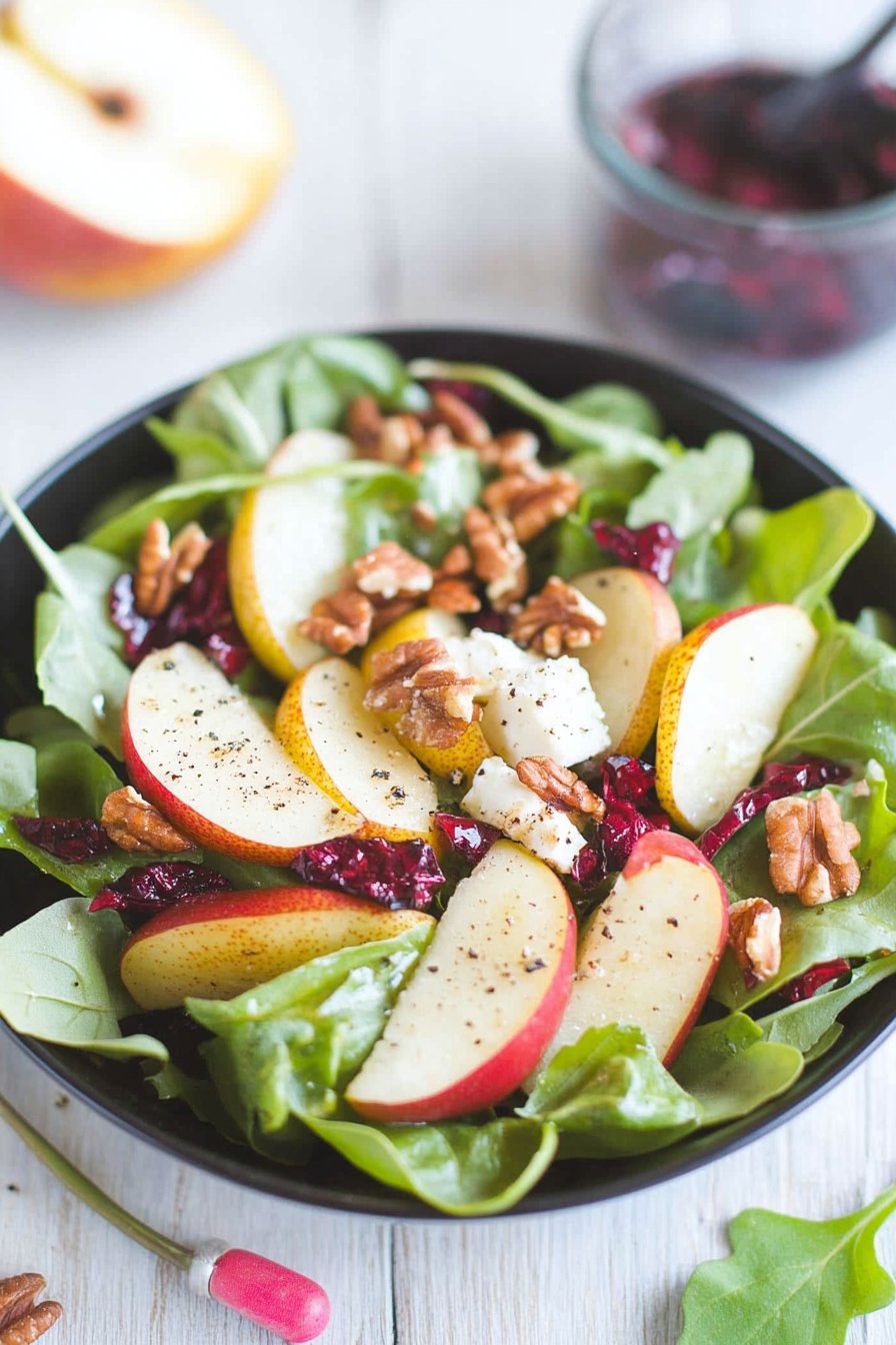 Pear Salad with Goat Cheese