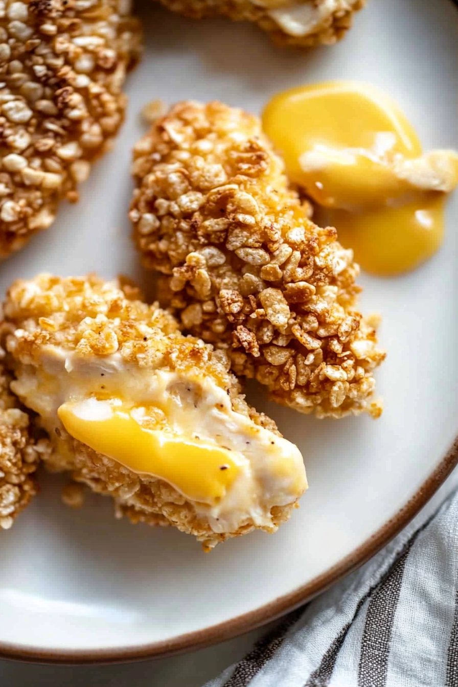 Baked Rice Krispie Chicken Tenders Recipe