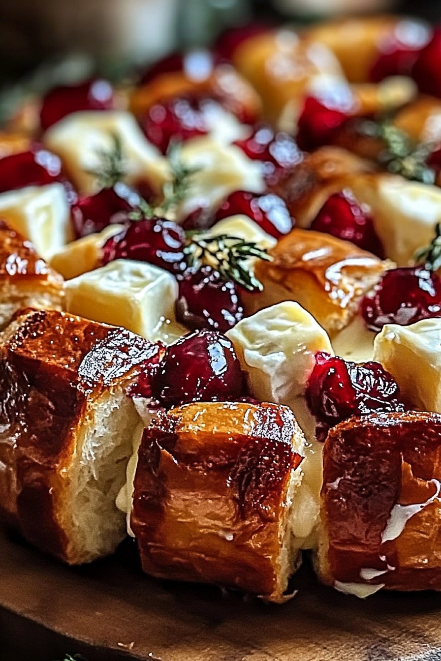 Cranberry Brie Sourdough Pull-Apart Bread Recipe