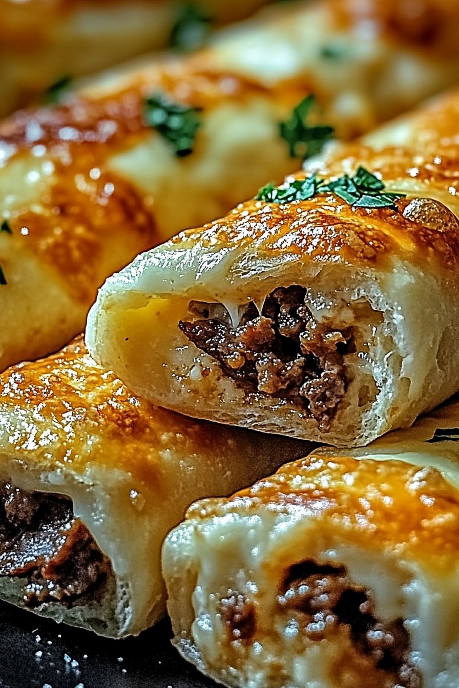 Philly Cheesesteak Stuffed Cheesy Breadsticks
