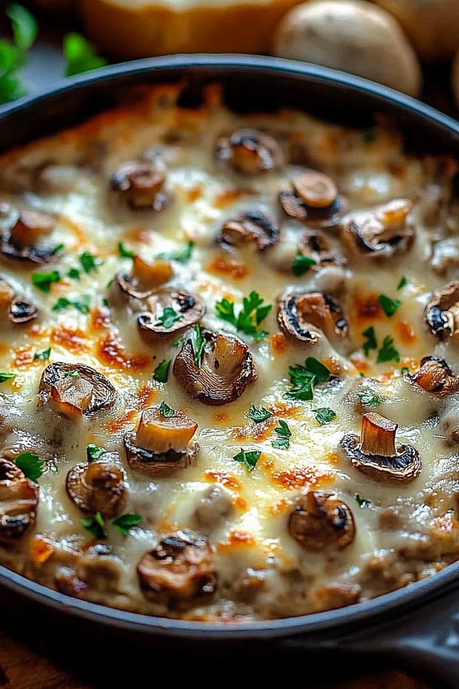 Delicious Stuffed Mushroom Dip Recipe