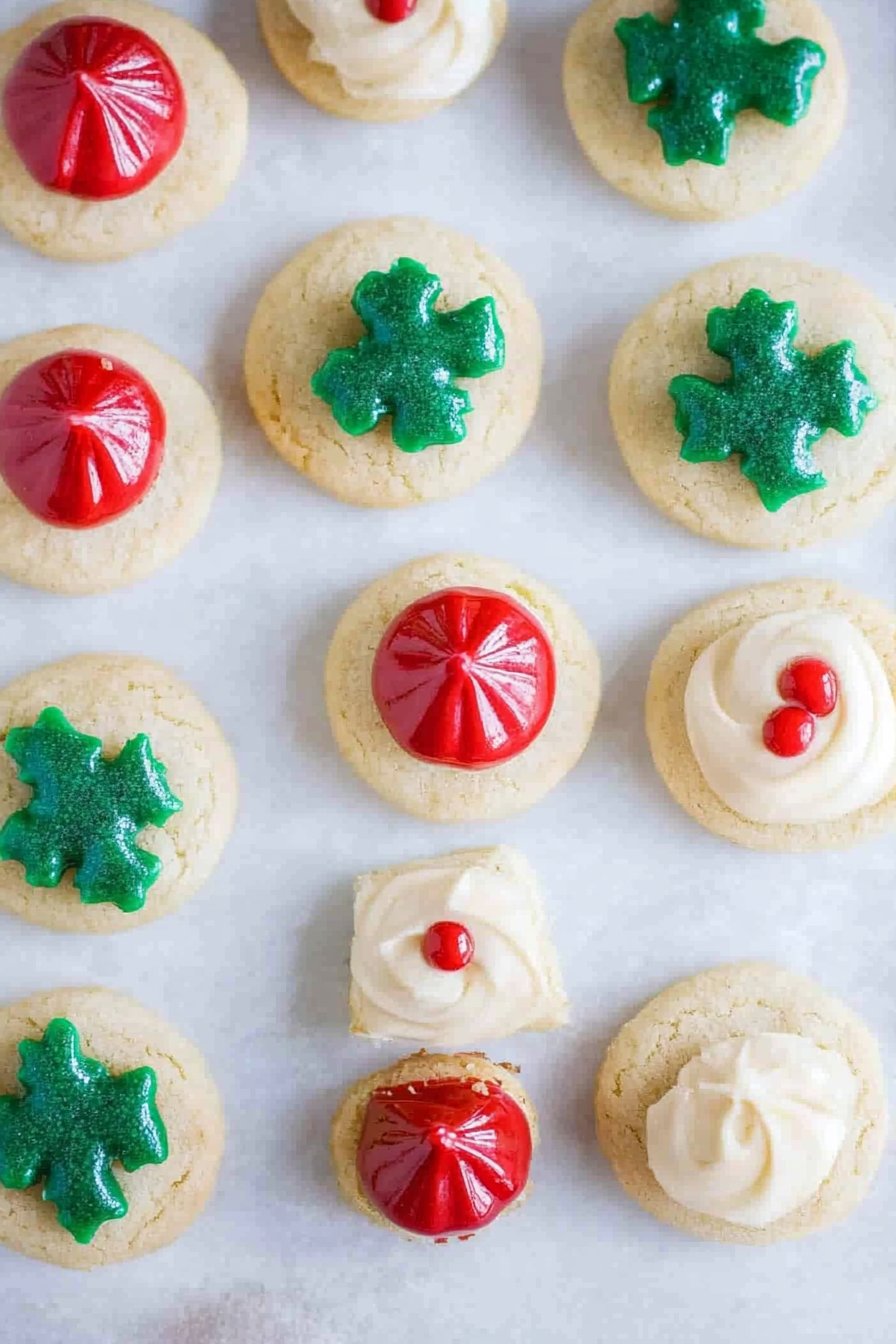 Christmas Melting Moments Sandwich Cookies