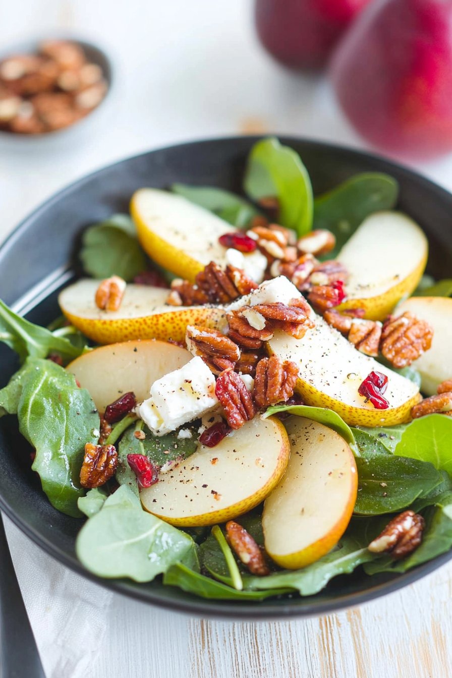 Pear Salad with Goat Cheese