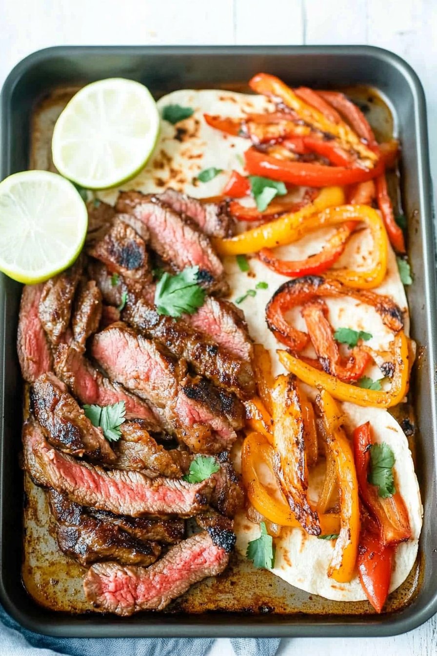 Sheet Pan Steak Fajitas