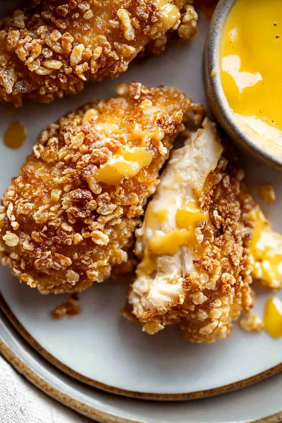 Baked Rice Krispie Chicken Tenders Recipe