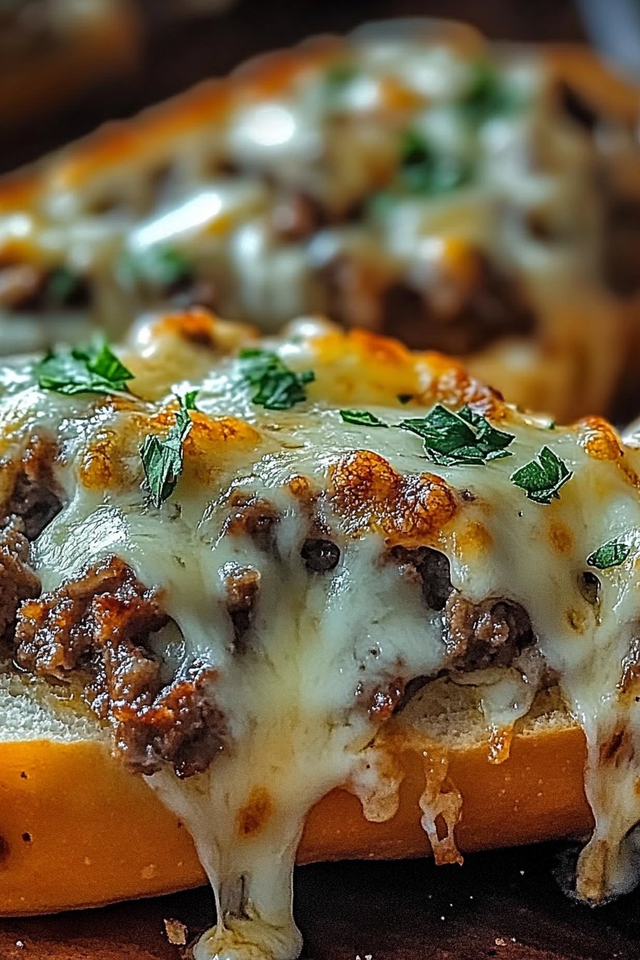 Philly Cheesesteak Cheesy Bread