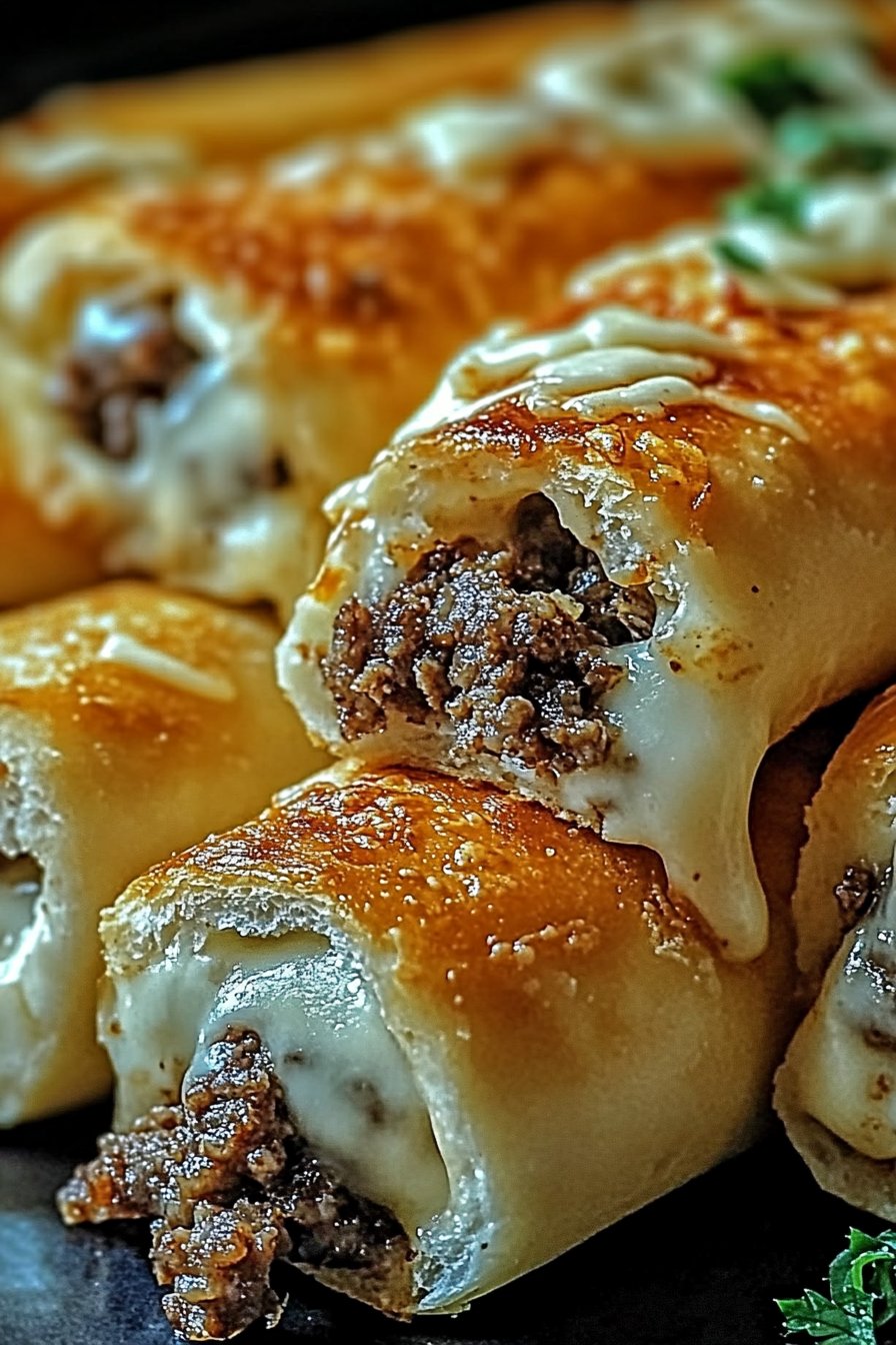 Philly Cheesesteak Stuffed Cheesy Breadsticks