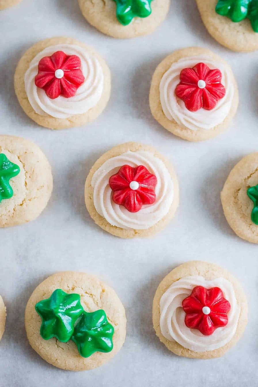 Christmas Melting Moments Sandwich Cookies