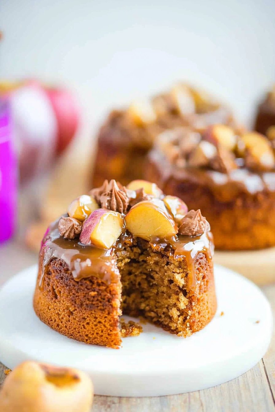 Caramel Apple Paleo Cake
