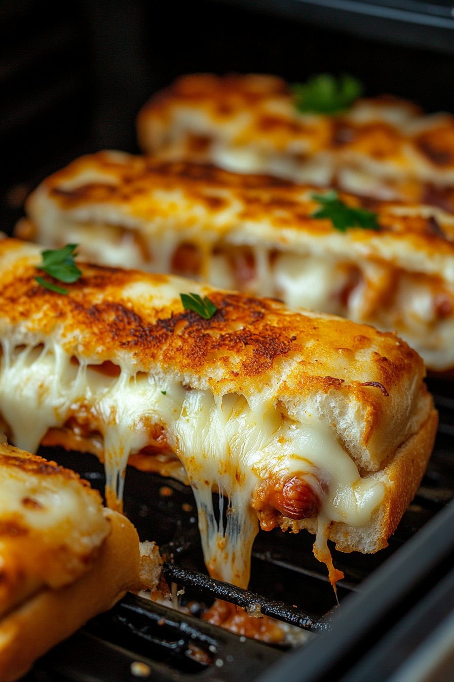 Air Fryer Grilled Cheese Hot Dogs