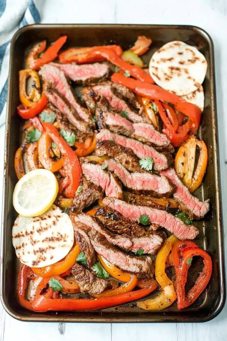 Sheet Pan Steak Fajitas