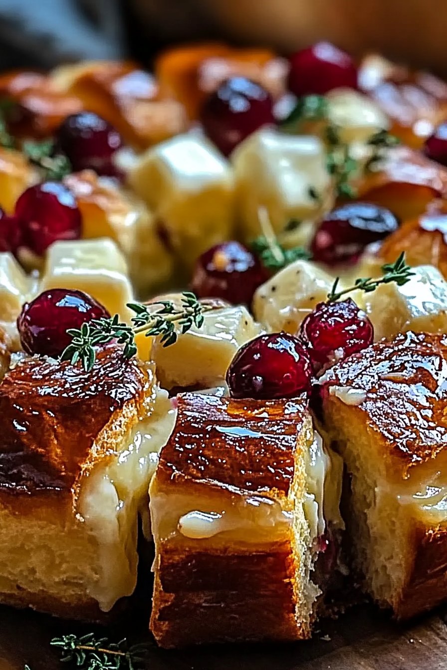Cranberry Brie Sourdough Pull-Apart Bread Recipe
