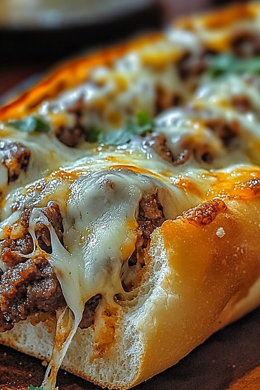 Philly Cheesesteak Cheesy Bread