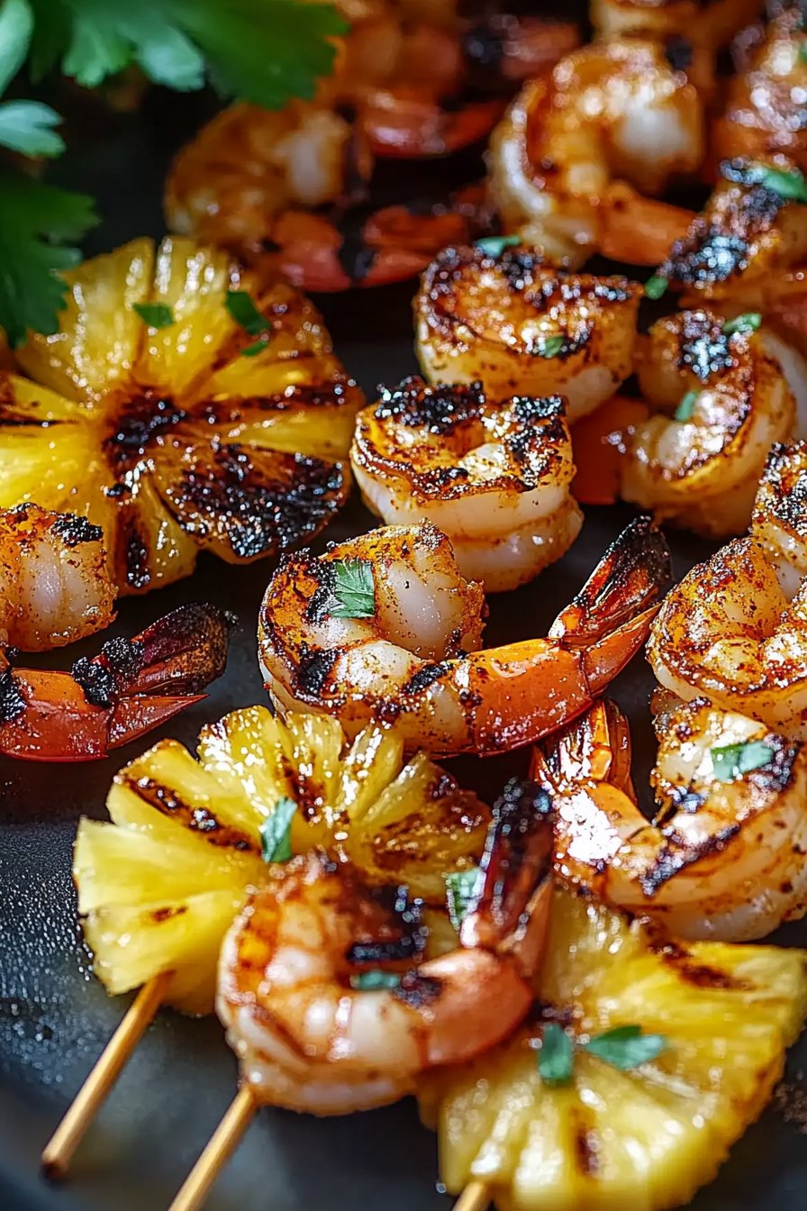 Grilled Jerk Shrimp and Pineapple Skewers Recipe