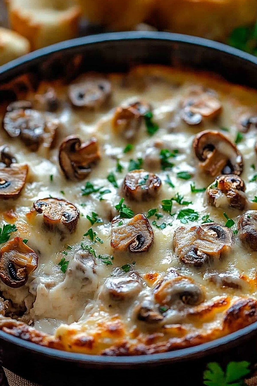 Delicious Stuffed Mushroom Dip Recipe