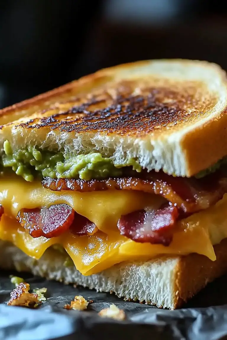 Bacon Guacamole Grilled Cheese Sandwich