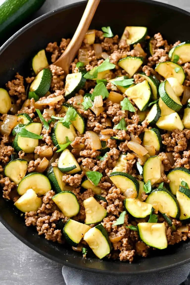 Ground Turkey Zucchini Skillet