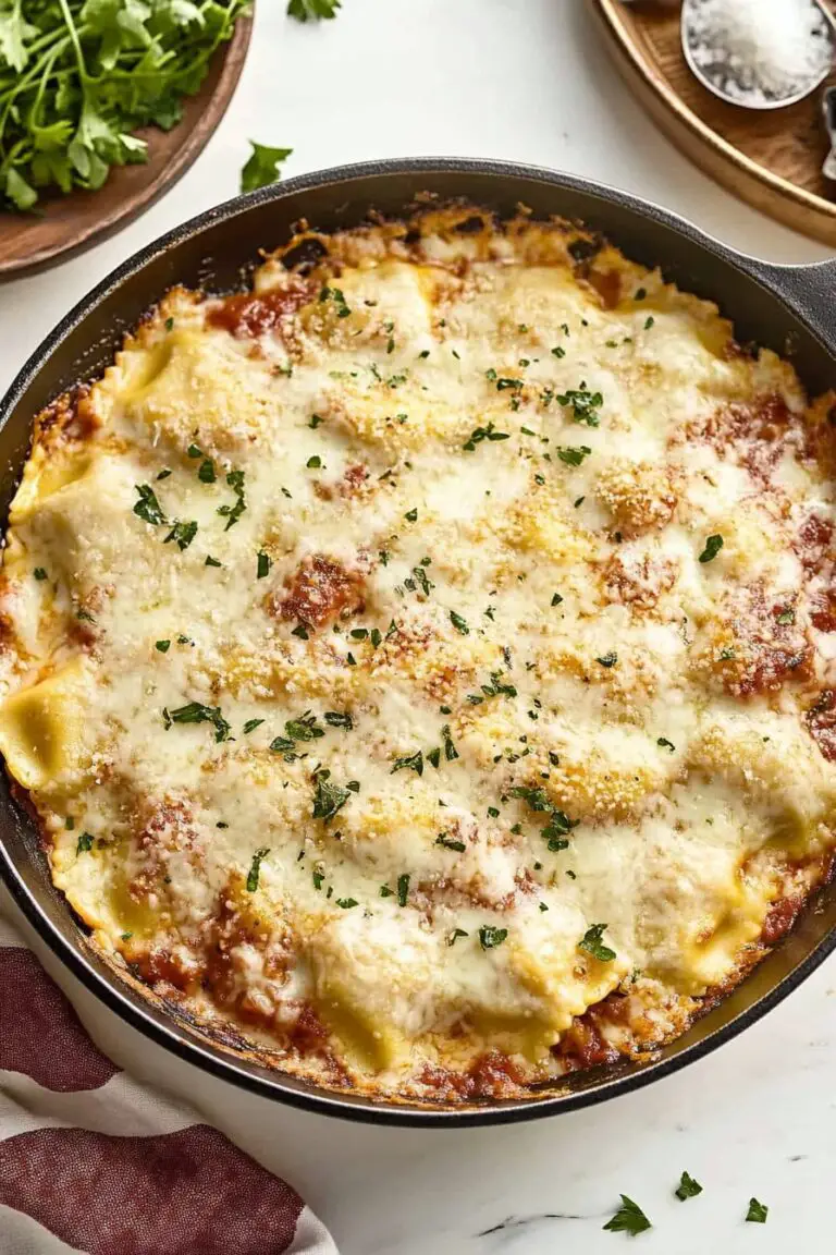 New Recipe: Cheesy Skillet Ravioli (Quick, Comforting & Totally Cheesy!)