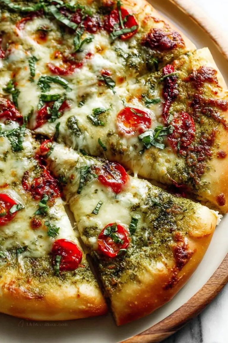 Easy Pesto Pizza
