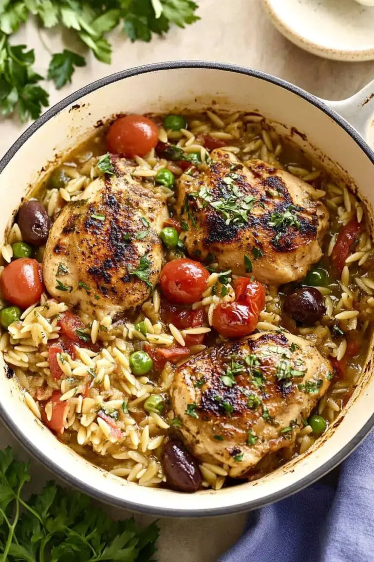 Greek Chicken and Orzo