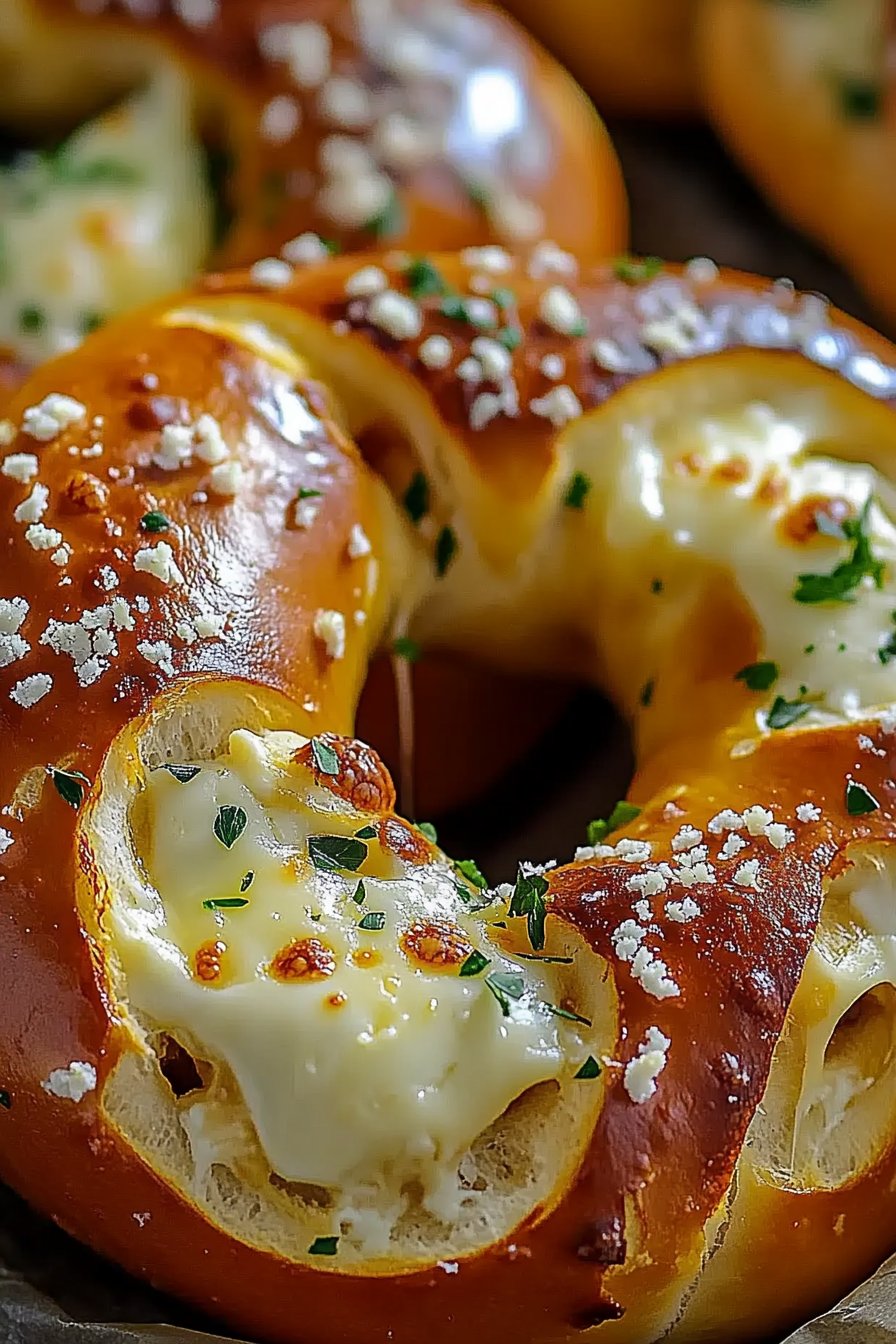 Mozzarella Stuffed Soft Pretzels: A Gooey, Cheesy Delight
