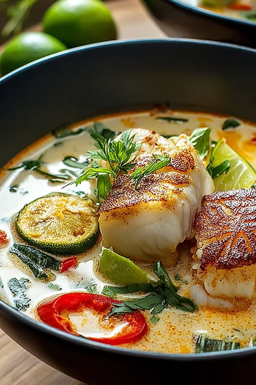 Coconut Lime Fish Soup