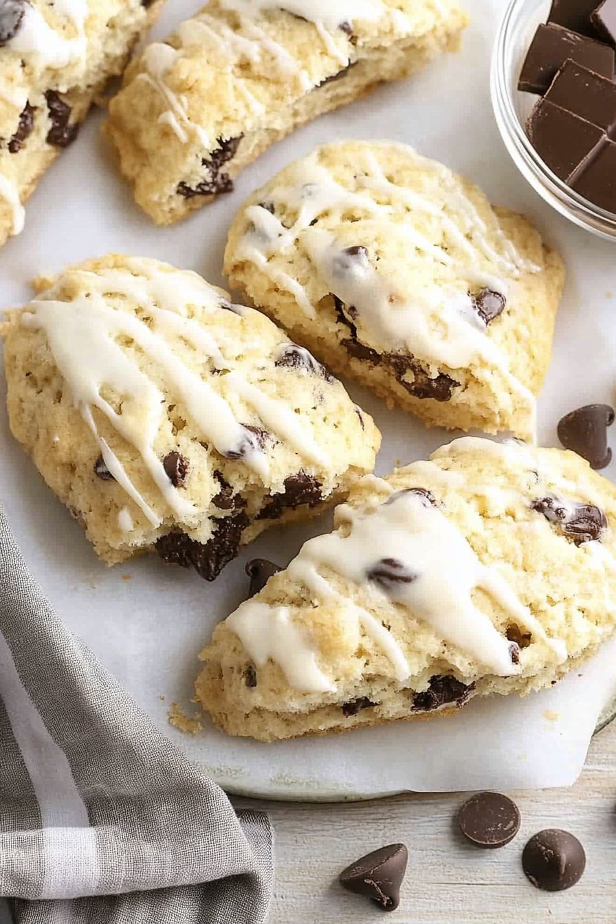 Sourdough Chocolate Chip Scones