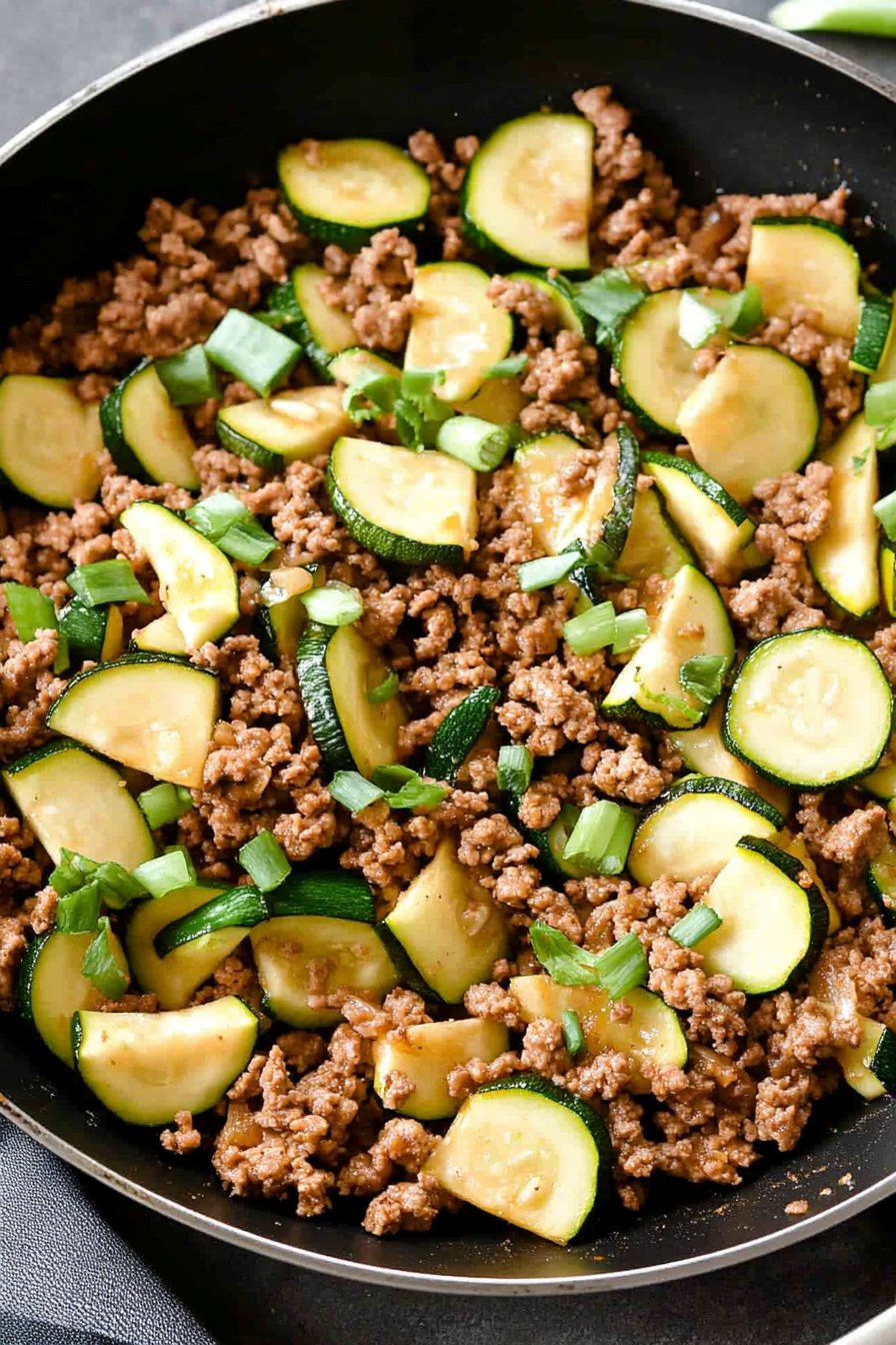 Ground Turkey Zucchini Skillet