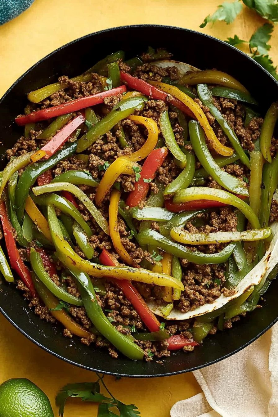 Ground Beef Fajitas