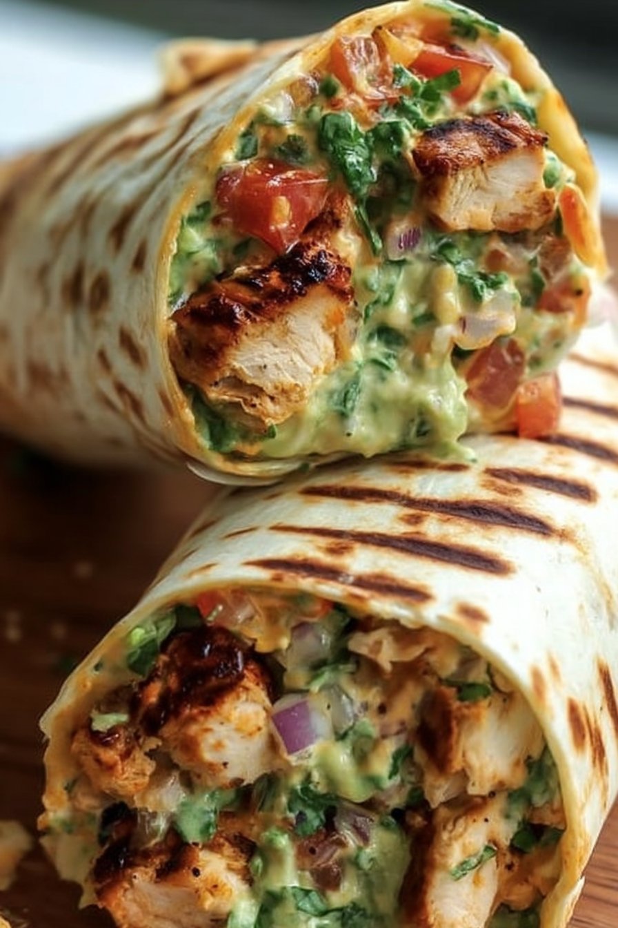 Chipotle Ranch Grilled Chicken Burrito