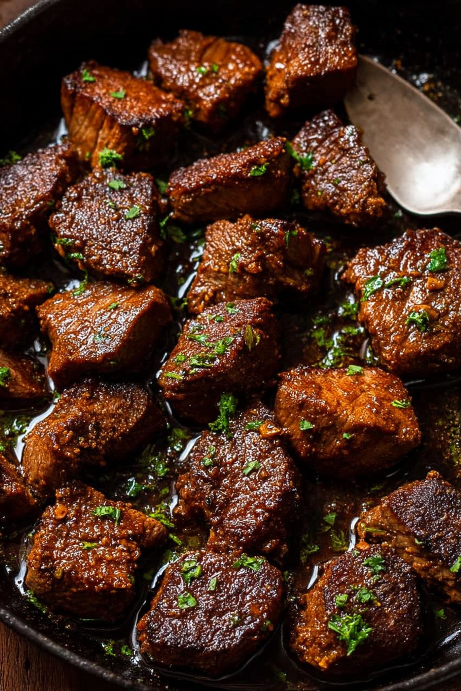 Cajun Garlic Butter Steak Bites