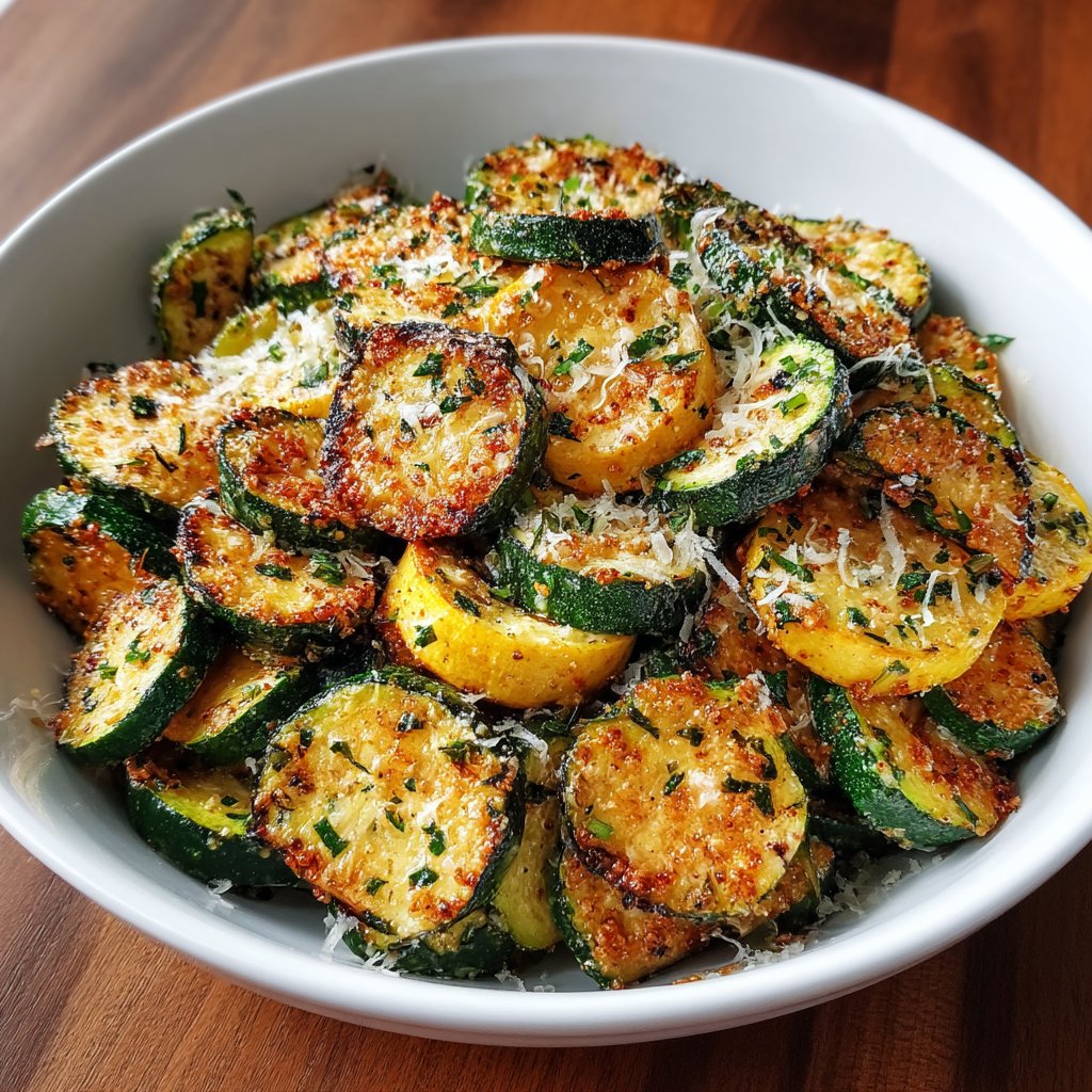 Garlic Parmesan Zucchini & Squash Medley