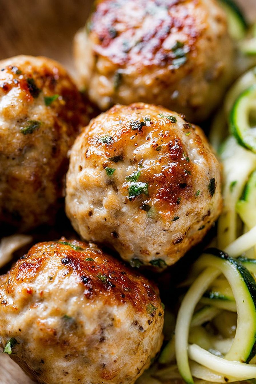 Baked Chicken Meatballs