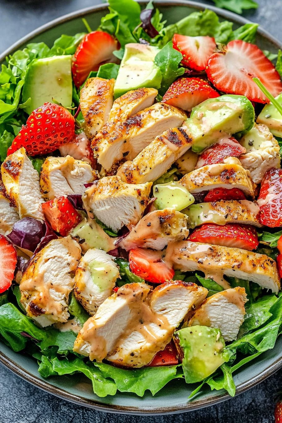 Fresh Strawberry Chicken Salad