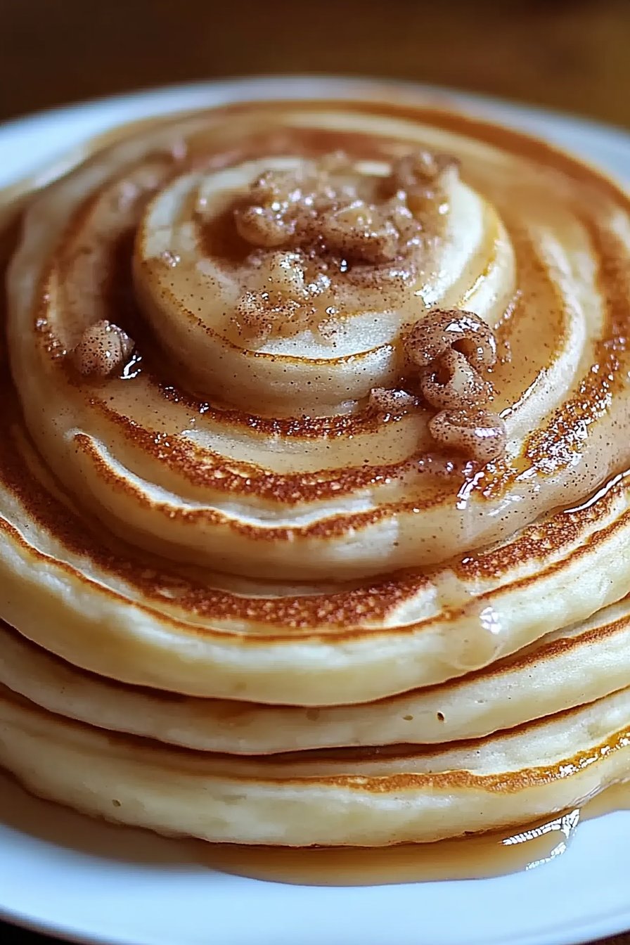 Fluffy Cinnamon Roll Pancakes Recipe