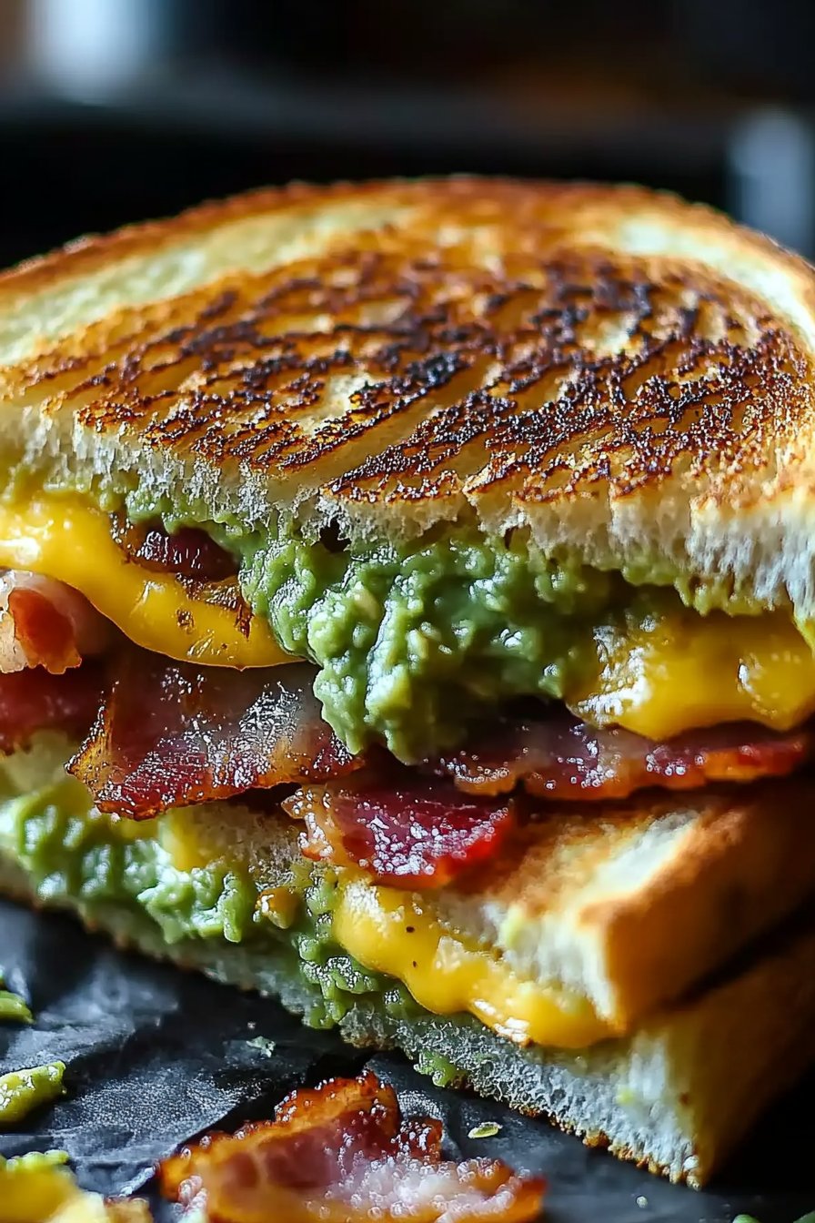 Bacon Guacamole Grilled Cheese Sandwich