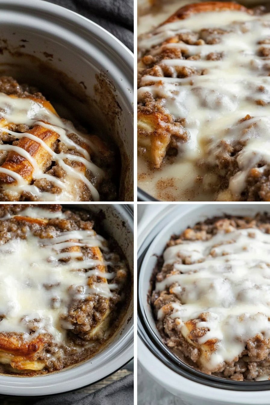 Crock Pot Cinnamon Roll Casserole