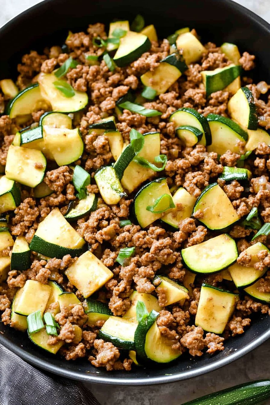 Ground Turkey Zucchini Skillet
