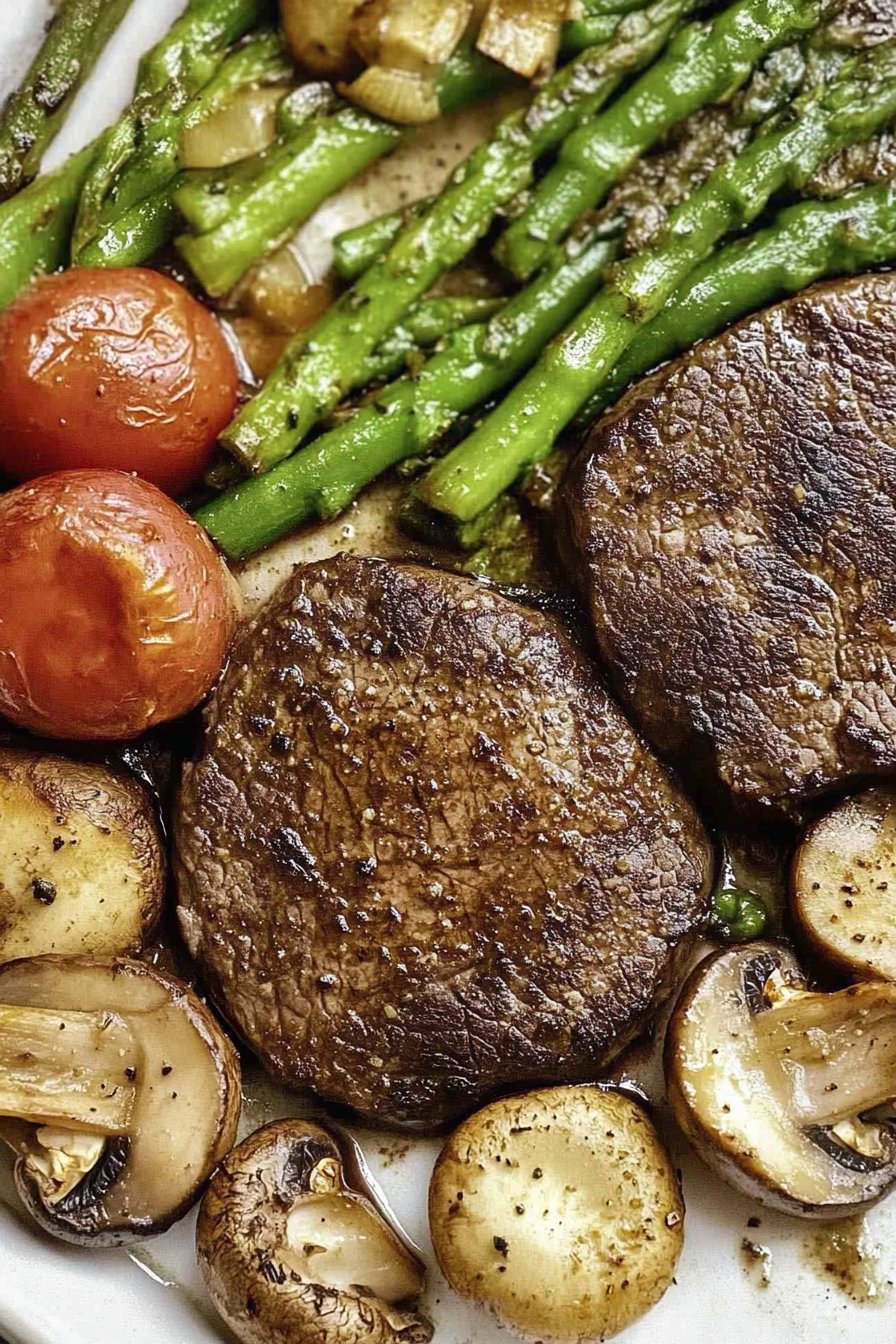 One Pan Mushroom Steak Dinner