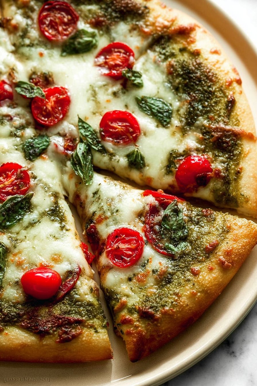 Easy Pesto Pizza