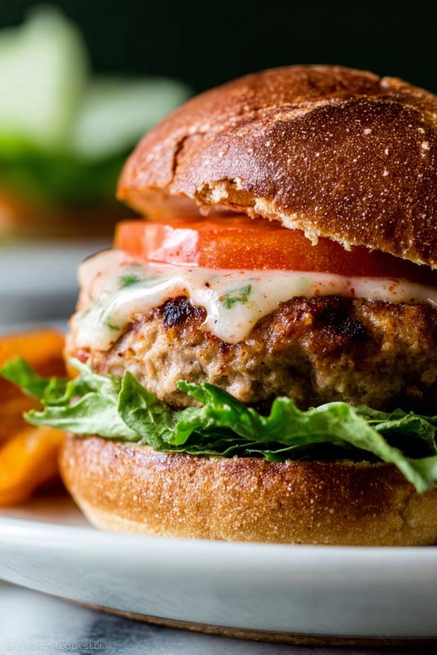 Spicy Jalapeño Turkey Burgers