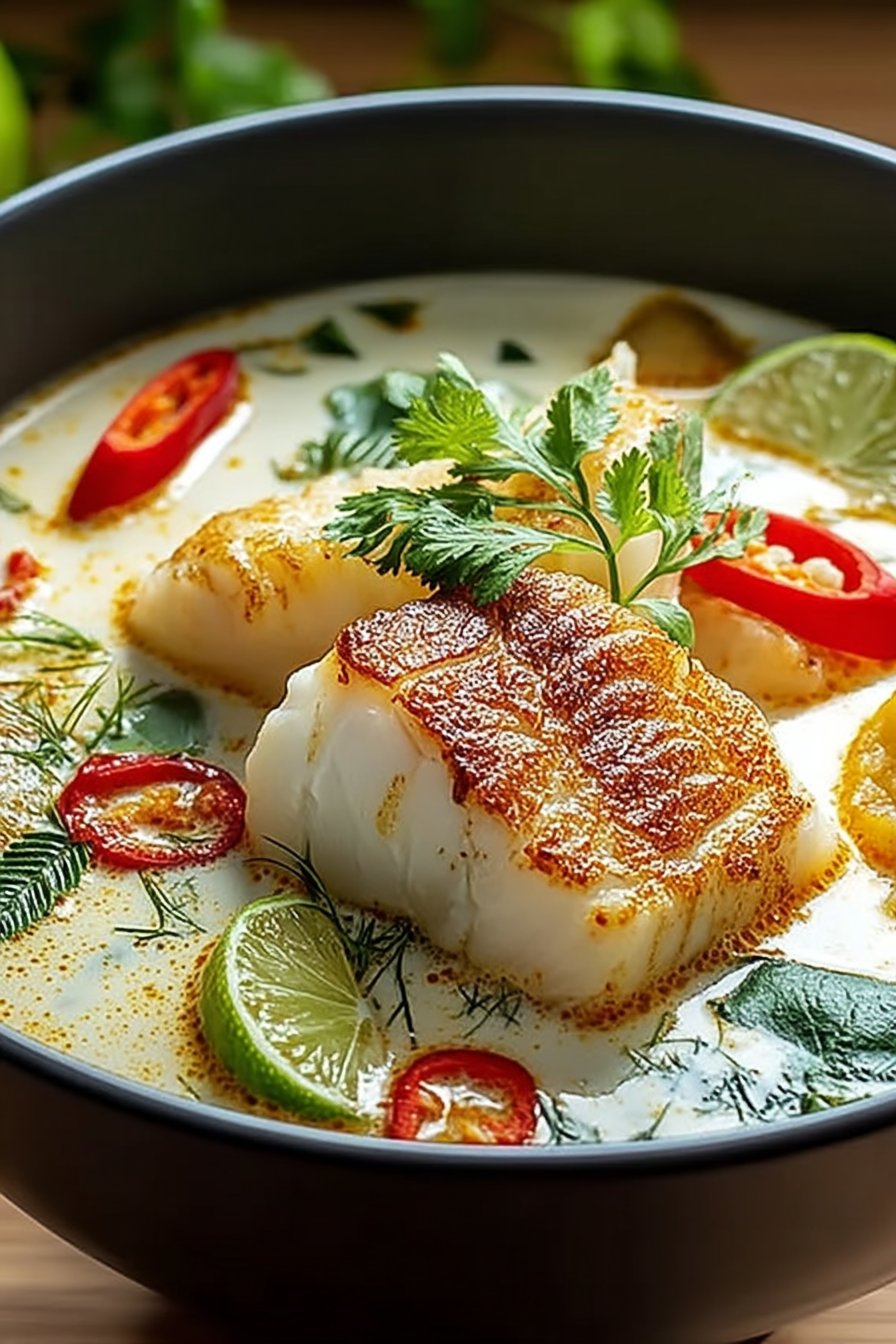 Coconut Lime Fish Soup